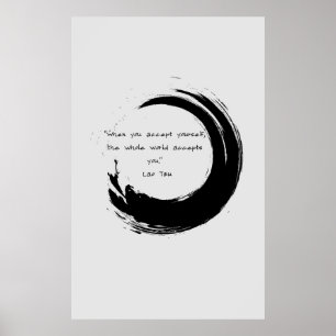Zen Quote: Wisdom and Meditation Poster