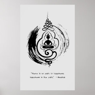Zen Quote: Wisdom and Meditation Poster