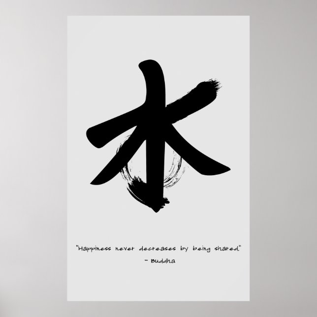 Zen Quote: Wisdom and Meditation Poster (Front)