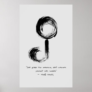 Zen Quote: Wisdom and Meditation Poster
