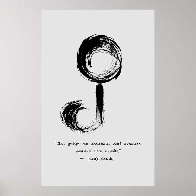 Zen Quote: Wisdom and Meditation Poster (Front)