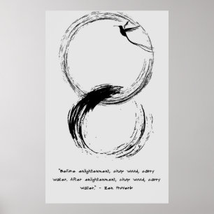 Zen Quote: Wisdom and Meditation Poster
