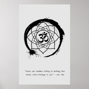 Zen Quote: Wisdom and Meditation Poster