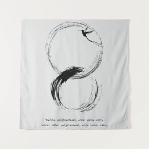 Zen Quote: Wisdom and Meditation Tapestry