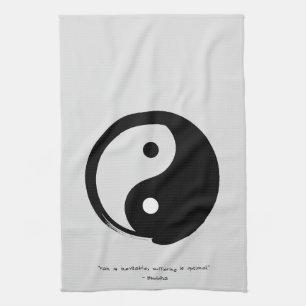 Zen Quote: Wisdom and Meditation Tea Towel