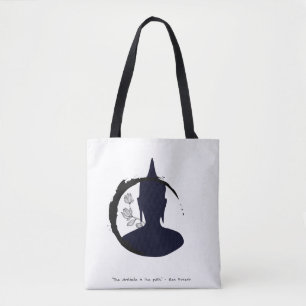 Zen Quote: Wisdom and Meditation Tote Bag