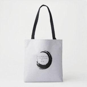 Zen Quote: Wisdom and Meditation Tote Bag