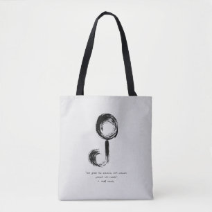 Zen Quote: Wisdom and Meditation Tote Bag