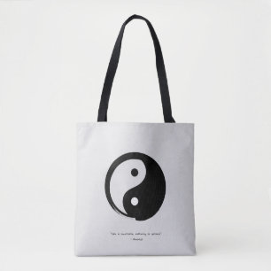 Zen Quote: Wisdom and Meditation Tote Bag