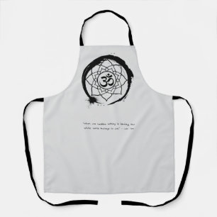 Zen Quote: Wisdom and Meditation Tote Bag Apron