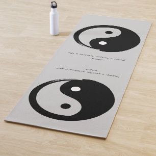 Zen Quote: Wisdom and Meditation Yoga Mat