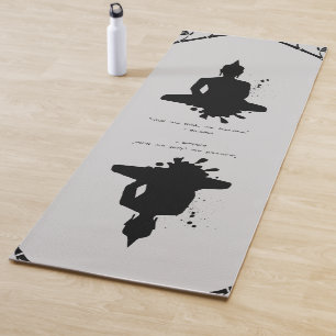 Zen Quote: Wisdom and Meditation Yoga Mat