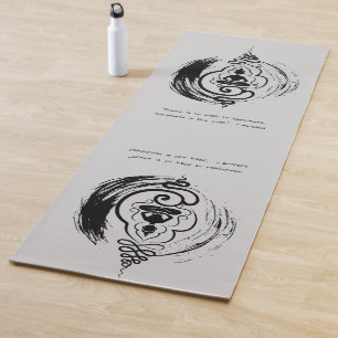 Zen Quote: Wisdom and Meditation Yoga Mat