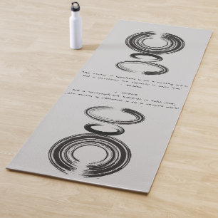 Zen Quote: Wisdom and Meditation Yoga Mat