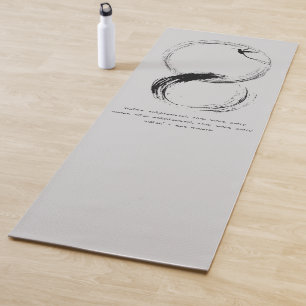 Zen Quote: Wisdom and Meditation Yoga Mat