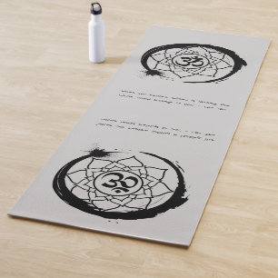 Zen Quote: Wisdom and Meditation Yoga Mat