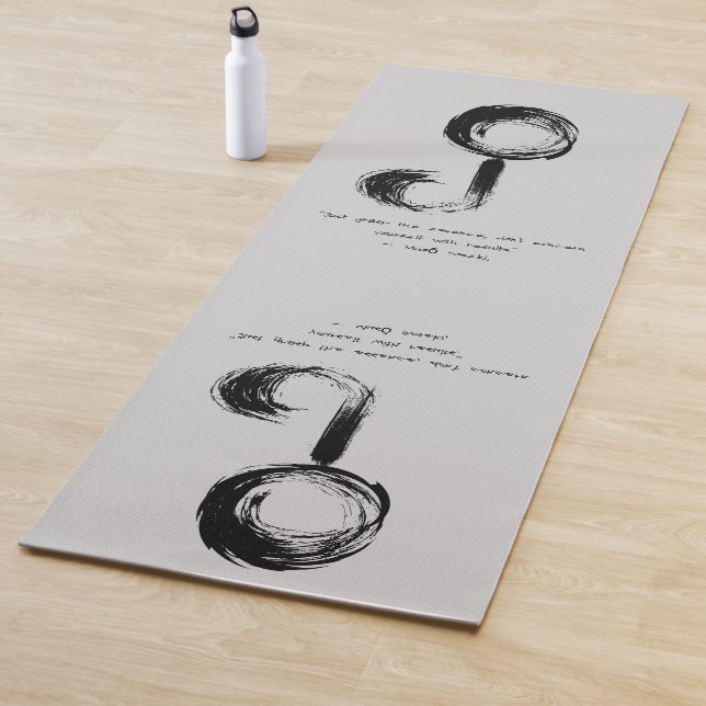 Zen Quote: Wisdom and Meditation  Yoga Mat (In Situ)