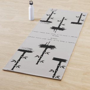 Zen Quote: Wisdom and Meditation Yoga Mat