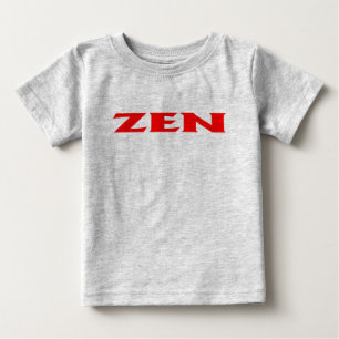Zen red baby gray T-shirt