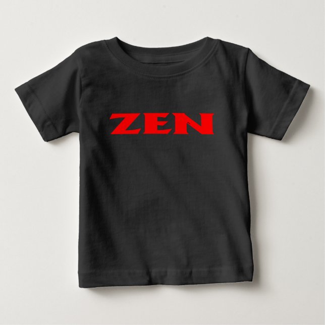 Zen red baby vivid black shirt (Front)