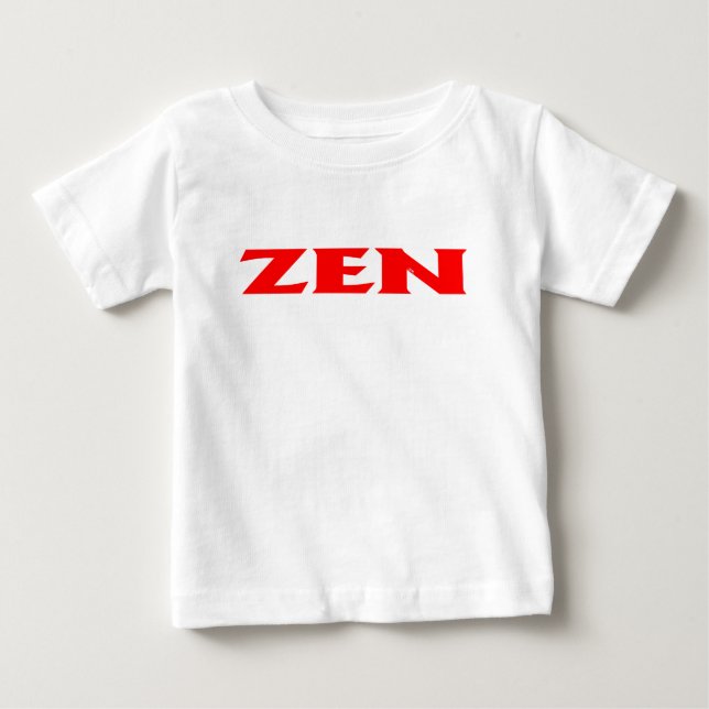 Zen red baby white shirt (Front)