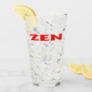 Zen red glass tumbler