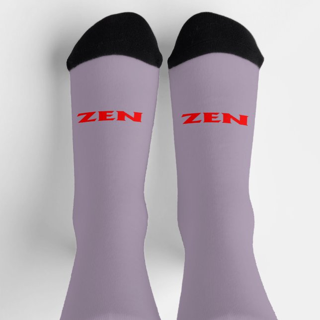 Zen red grey inward premium socks (Top)