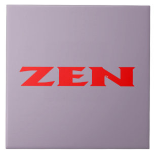 Zen red grey large tile