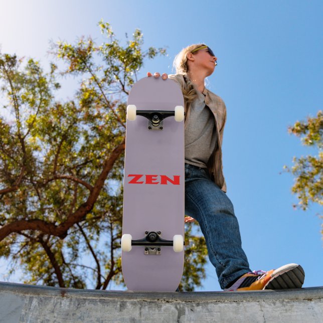 Zen red grey skateboard (Outdoor 1)
