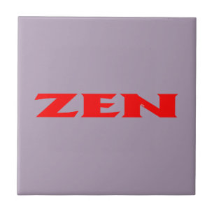 Zen red grey small tile