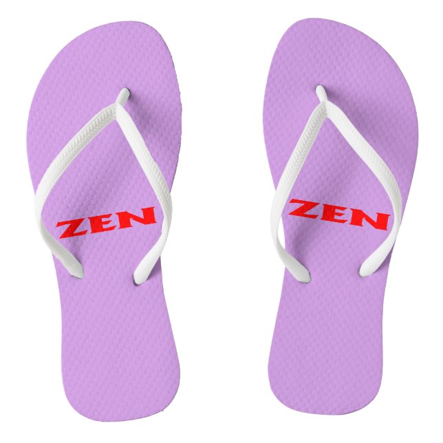 Zen red lilac flip flops (Footbed)