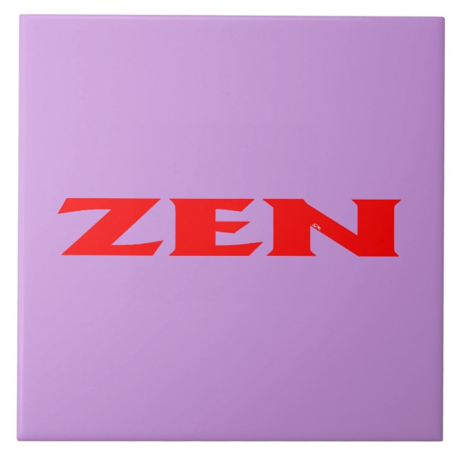 Zen red lilac large tile (Front)