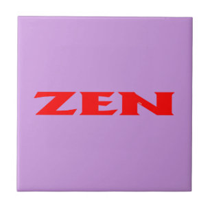 Zen red lilac small tile