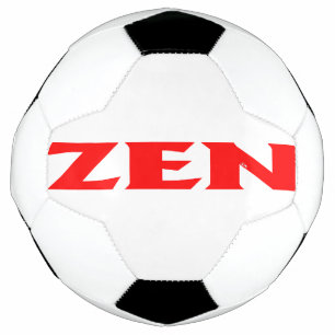 Zen red soccer ball