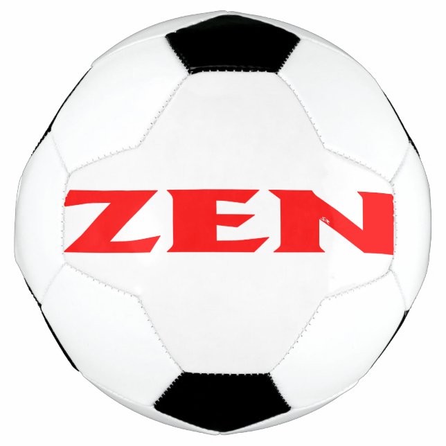 Zen red soccer ball (Front)