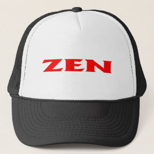 Zen red trucker hat