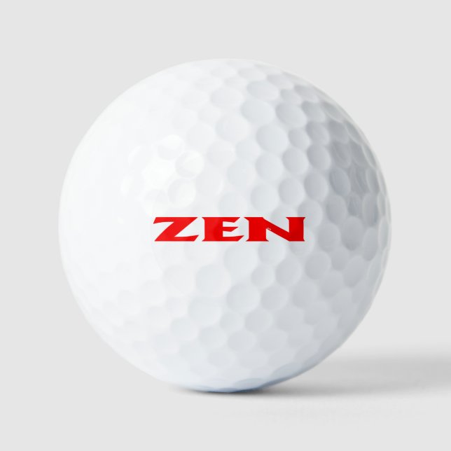 Zen red value golf balls 12 pk (Front)