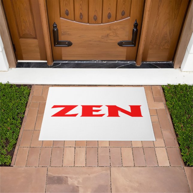 Zen red white doormat (Outdoor)