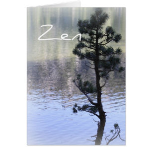Zen Reflection- Water and Tree Card