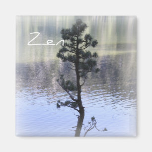 Zen Reflection- Water and Tree Magnet