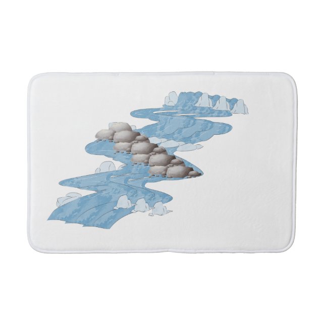 Zen River Stones Bathmat (Front)