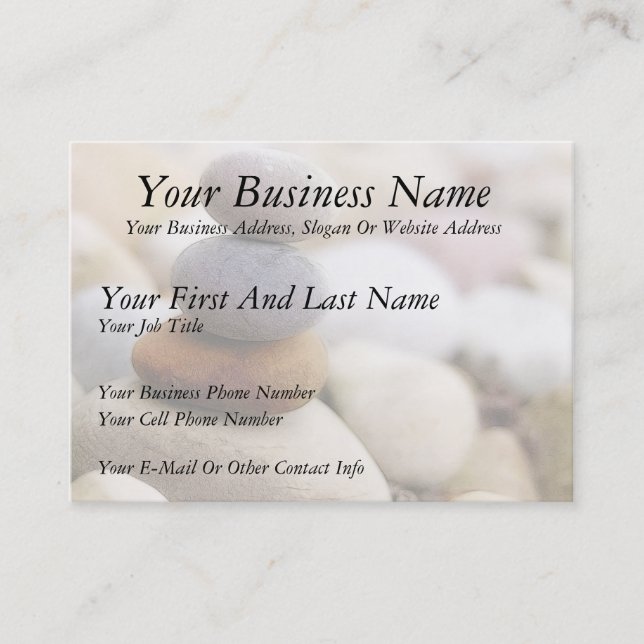 Zen Rock Garden Business Card (Front)