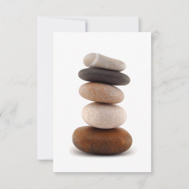 Zen Rocks; Wedding Invitation (Front)
