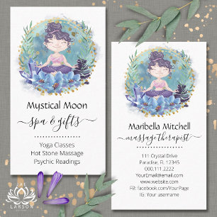 Zen rocks Yoga Spa Massage Therapist Business Card
