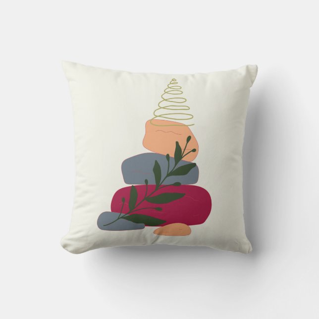 "Zen Serenity" Decorative Pillow (Front)