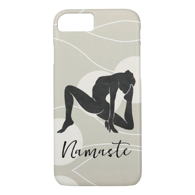Zen silhouette yoga meditation health namaste Case-Mate iPhone case (Back)