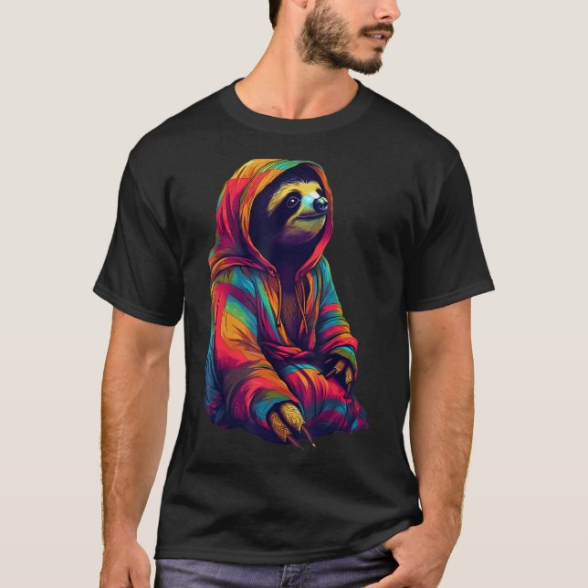 zen sloth T-Shirt (Front)