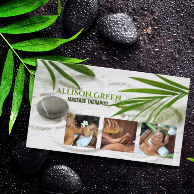 Zen SPA Beauty Salon Aromatherapy Massage Therapy Business Card (Zen SPA Beauty Salon Aromatherapy Massage Therapy Business Card)