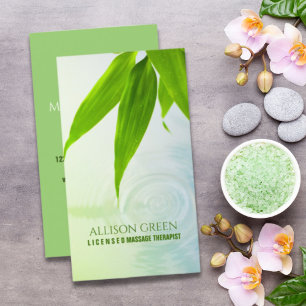 Zen SPA Beauty Salon Aromatherapy Massage Therapy Business Card