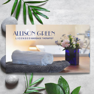 Zen SPA Salon Aromatherapy Massage Therapy Business Card